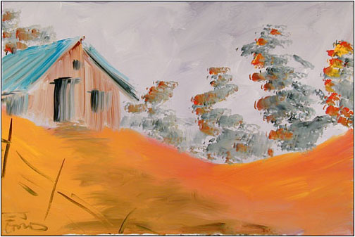 Orange Day under a Mauve Sky