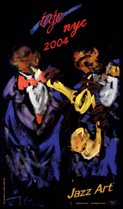 POSTER from IAJE 2004 Conference featuring E.J. Gold's Two Jazz Men
