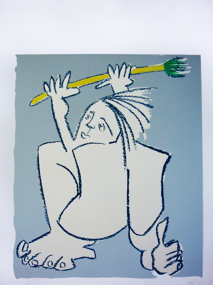 Horn Player at the Blue Note, 1991 by E.J. Gold