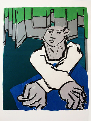 He Waits Attentively, But for What?, 1987 by E.J. Gold
