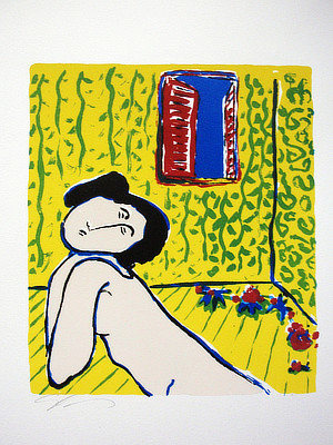 Odalisque In a Yellow Room, 1987 by E.J. Gold
