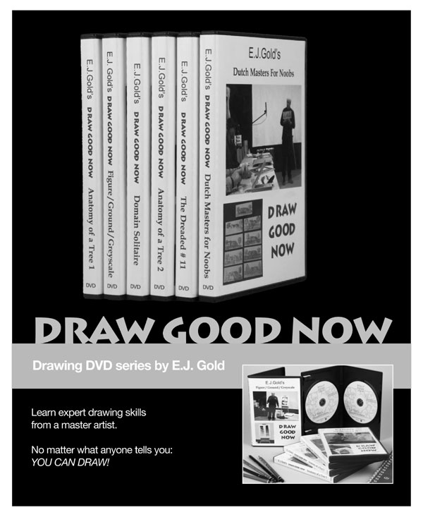 E.J. Gold's art class Draw Good Now dvds